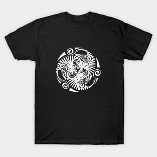 Sleeping kittens in celtic style, white T-Shirt